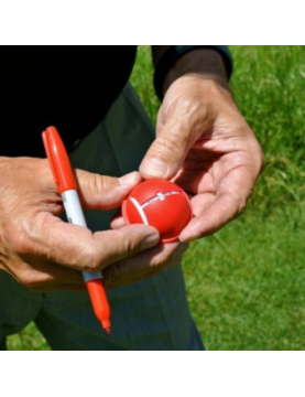 Impact Ball Liner - Entrainement golf maison - Marquage balle de golf