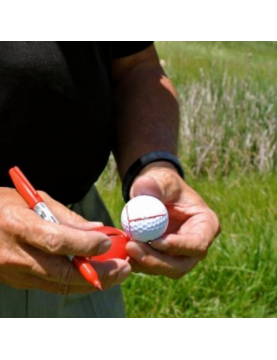 Impact Ball Liner - Entrainement golf maison - Marquage balle de golf