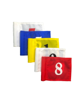 Fanion de putting green numéroté de 1 à 9