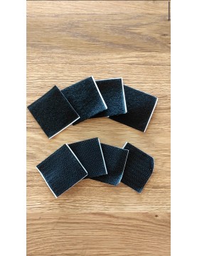 Panneau mural en simili cuir noir