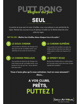 Putt Pong Golf Game - Entrainement Putting Green