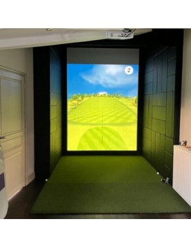 Panneau mural en simili cuir noir