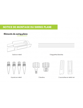 Swing Plane ajustable - outils pédagogiques de golf